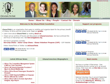 Tablet Screenshot of ghanathink.org